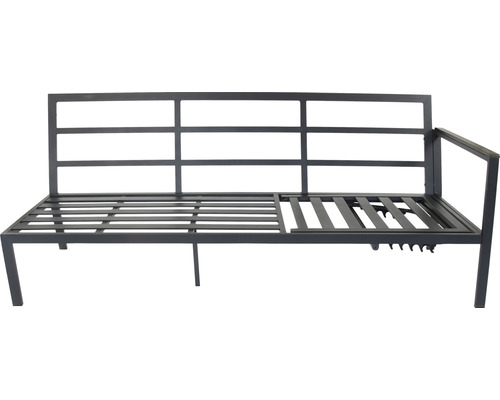 Structure de canapé de jardin en métal avec accoudoir