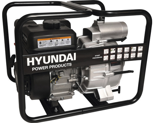 Pompe à eau à moteur Hyundai avec cadre