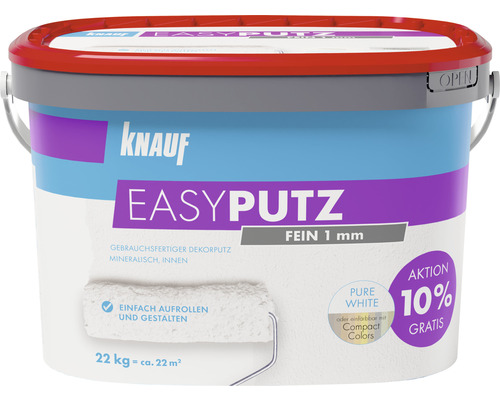 Enduit décoratif Knauf EASYPUTZ 1,0 mm blanc 22 kg