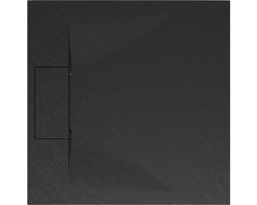 Duschwanne BREUER Lite Line 90 x 90 x 2,6 cm anthrazit matt strukturiert 1938071000017