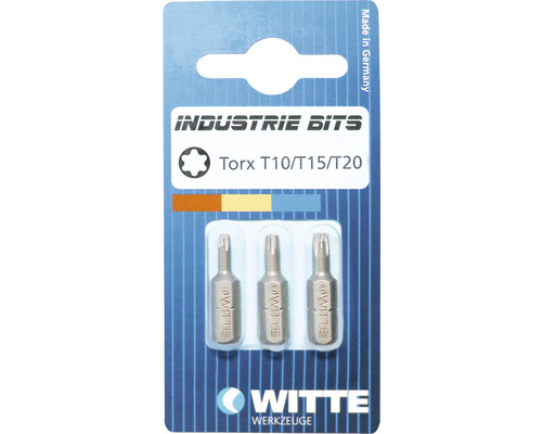 Witte Industrie Bits Torx T10/T15/T20 im Blisterpack