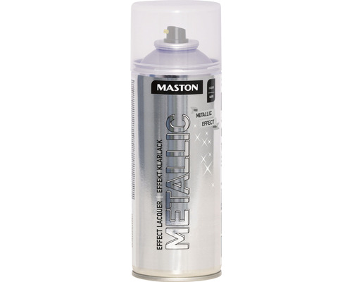 Peinture en bombe aérosol Maston metallic incolore 400 ml Maston Peinture aérosol vernis d''effet Métallique