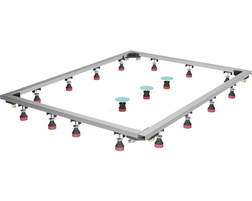 Cadre de montage BREUER pour Lite Line de 700-1200 x 700-1800 mm 1941000000099 Cadre de base pour receveur de douche avec pieds réglables pour l''installation