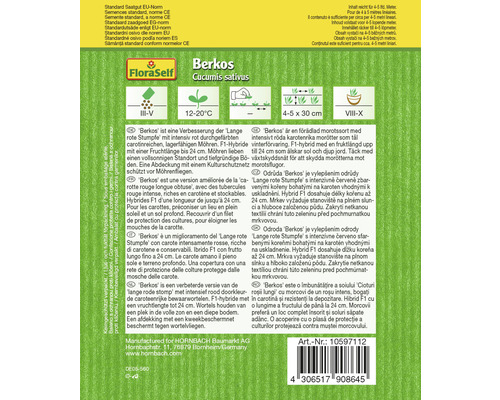 Berkos Karotten Saatgutpackung von FloraSelf