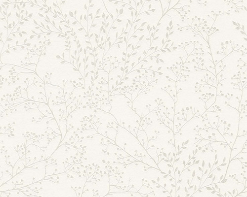 Vliestapete 38100-1 Casual Living Zweige creme Tapete mit Blätter und Zweige Muster