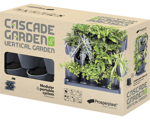 Emballage du système de jardin vertical Cascade Garden pour le jardinage vertical