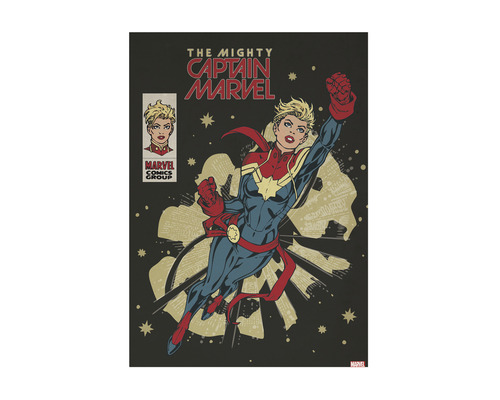Tableau sur toile The mighty Captain Marvel 50x70 cm