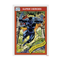 Superheld Black Panther im Comicstil