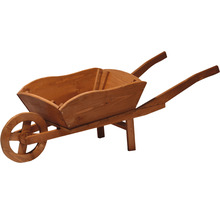 Brouette décorative en bois pour le jardin