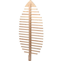 Trellis en bois en forme de feuille