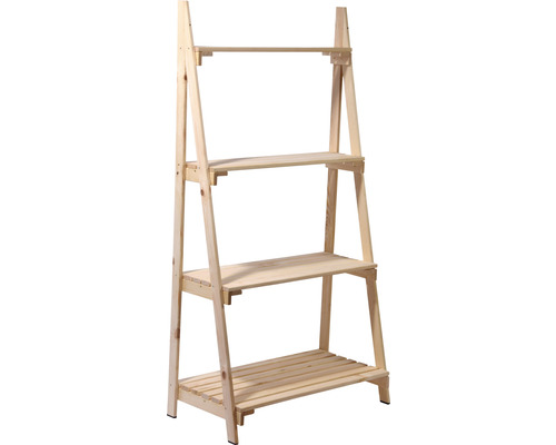 Holzregal mit vier Ebenen