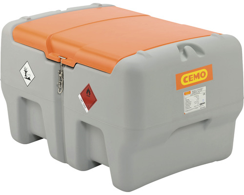 Installation de réservoir mobile pour diesel CEMO  Easy 440 L avec pompe électrique 18 V, compatibilité CAS, sans batterie ni chargeur