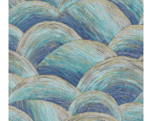 Vliestapete 39105-1 Metropolitan Stories 3 abstrakt blau Tapete mit Wellenmuster