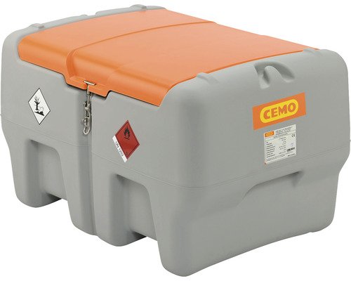 Installation de réservoir mobile pour diesel CEMO  Easy 440 L avec pompe électrique 12 V, compatibilité CAS, sans batterie ni chargeur
