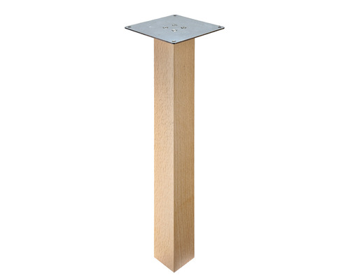 Pied de table Melta carré 50 x 420 mm pin