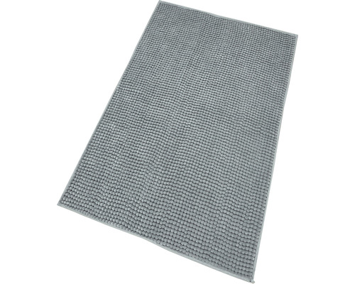 Tapis de bain gris avec structure à picots