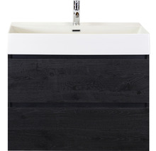 Meuble-lavabo avec deux tiroirs et robinetterie