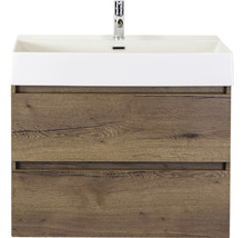 Meuble sous-lavabo avec deux tiroirs et lavabo