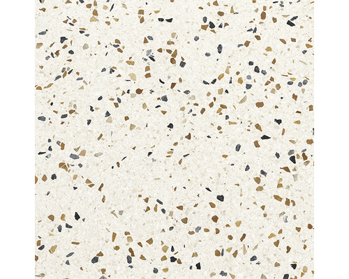 Dalle de terrasse en grès cérame fin Terrazzo Multicolor 60,6 x 60,6 x 2 cm rectifié