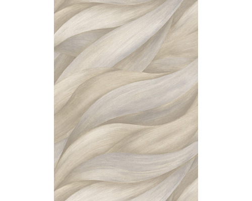 Vliestapete 10257-02 Casual Chique abstrakt beige Tapete mit abstraktem Wellenmuster für die Wandgestaltung