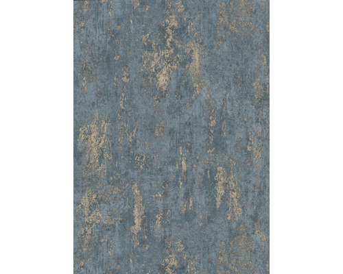 Papier peint intissé 10273-08 structure bleu-gris Papier peint avec structure et effet métallique