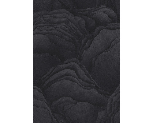 Papier peint intissé 10298-15 Focus abstrait noir Papier peint avec structure de pierre
