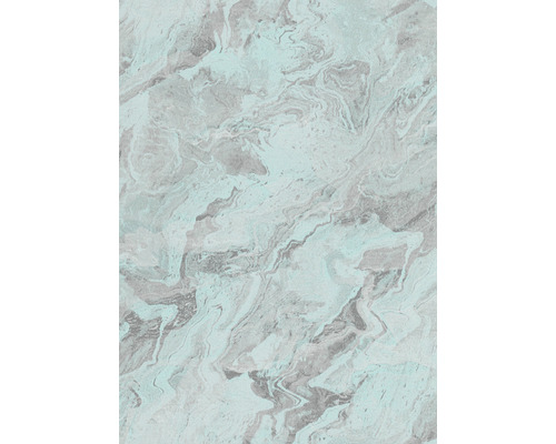 Papier peint intissé 10318-18 Evolution aspect pierre turquoise Papier peint à motif de marbre