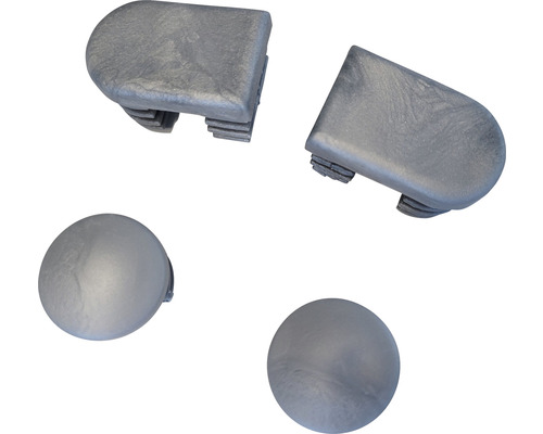 Pièce de rechange embouts de pieds lot de 4 Acamp Ø 27 mm argent