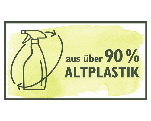 Siegel aus über 90 Prozent Altplastik