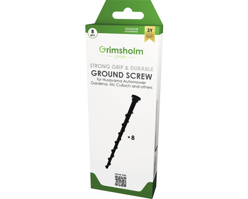 Ancre pour vis de sol Grimsholm pour Automower, Gardena, 8 pces Vis à sol Grimsholm Green pour Husqvarna Automower, Gardena, Mc Culloch et autres, 8 pièces