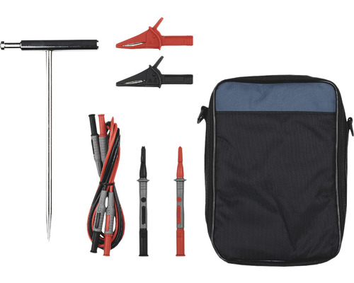 Erdungsmesserset mit Tasche, Messleitungen und Klemmen