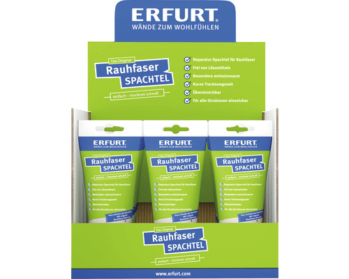 Verkaufsaufsteller mit mehreren Tuben Erfurt Rauhfaser Spachtelmasse
