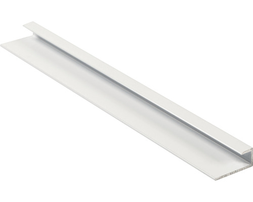 Profilé en U aluminium blanc brillant 6x5,5x18x2600 mm