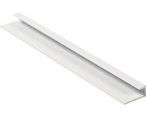 Profilé en U aluminium blanc brillant 6x5,5x18x2600 mm Cornière en aluminium