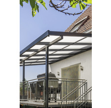 Terrassenüberdachung gutta Premium Acryl Klima blue 611 x 406 cm anthrazit