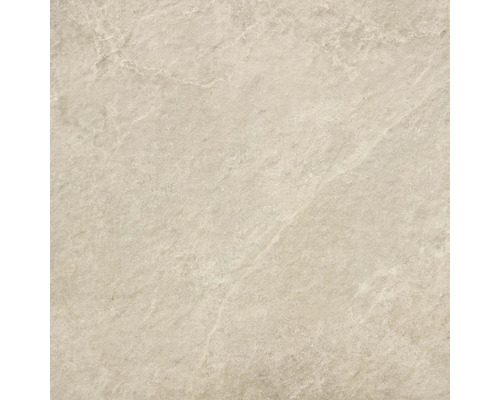 Feinsteinzeug Terrassenplatte Maverick Bone rektifizierte Kante 60 cm x 60 cm x 2 cm Beige Fliese mit Steinmuster