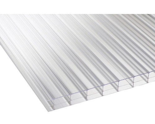 Panneau alvéolaire en polycarbonate transparent 2500x980x0.6 mm - HORNBACH