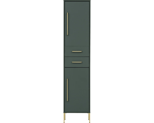 Armoire haute Möbelpartner Kent couleur de façade vert 40,5 x 184,3 x 33,1 cm