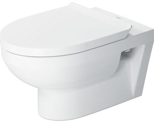 WC suspendu DURAVIT D-Code cuvette à fond creux avec bord de cuvette blanc  sans abattant WC 184090000 - HORNBACH Luxembourg