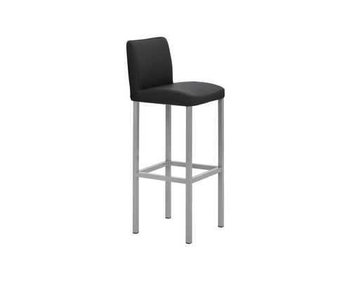 Chaise de bar Mayer Sitzmöbel 1164 40 x 45 x 109 cm acier argent perle/anthracite Tabouret de bar avec dossier et cadre métallique