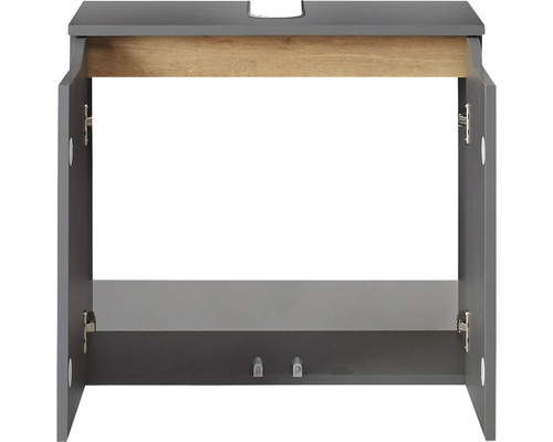 Waschbeckenunterschrank mit offenen Türen