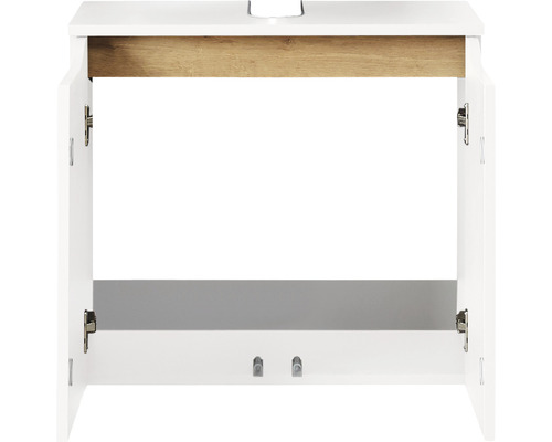 Waschbeckenunterschrank mit offenen Türen