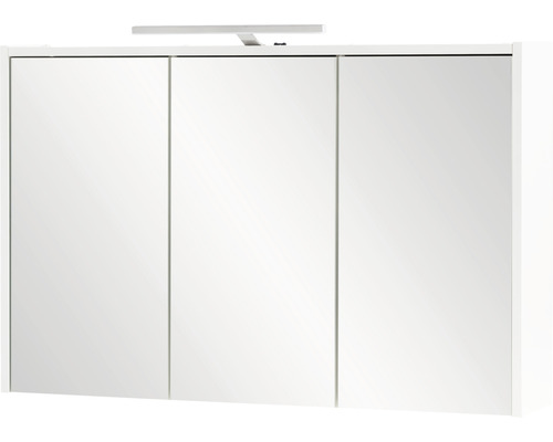 Armoire de toilette à trois portes avec éclairage