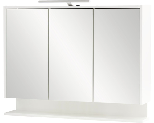 Armoire de toilette avec trois portes et éclairage