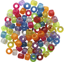 Schmuck-Perlen 6x9mm 25 g Glitter