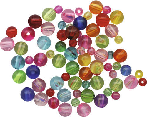 Schmuck-Perlen 6-10 mm 25g transparent
