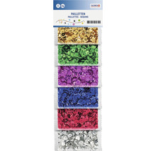 Glorex Pailletten Set mit sechs Farben