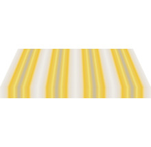 Gelb gestreifte Markise