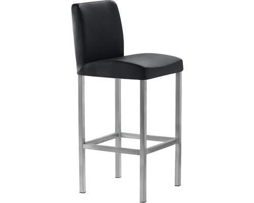 Chaise de bar Mayer Sitzmöbel 1154 40 x 45 x 94 cm acier argent perle/anthracite Tabouret de bar avec dossier et structure en métal