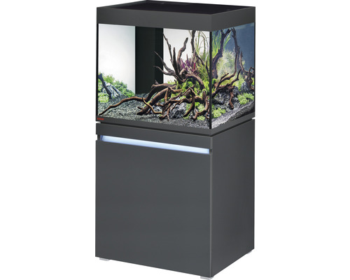 Aquariumkombination EHEIM incpiria 230 mit LED-Beleuchtung und beleuchtbaren Unterschrank graphit